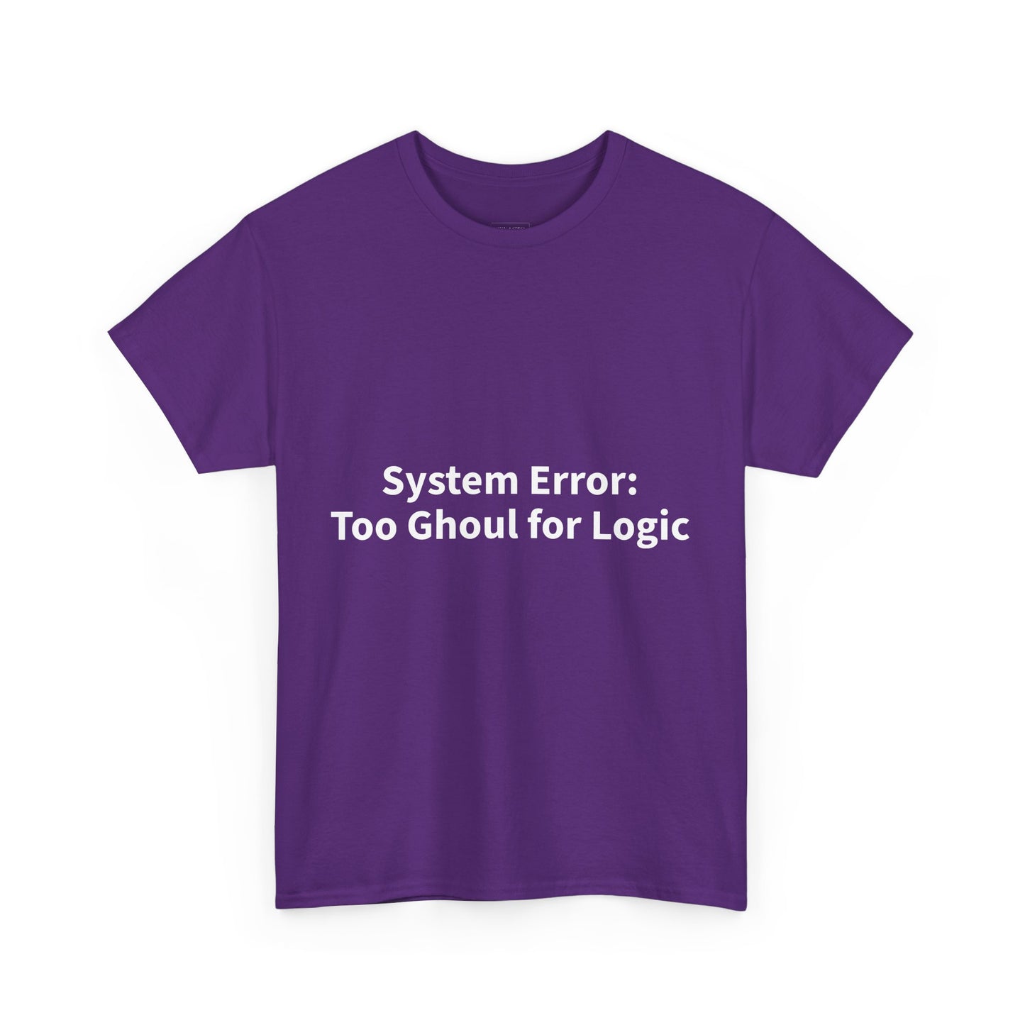 System Error Tee - Unisex Heavy Cotton Shirt, Perfect for Halloween, Geeky Fun