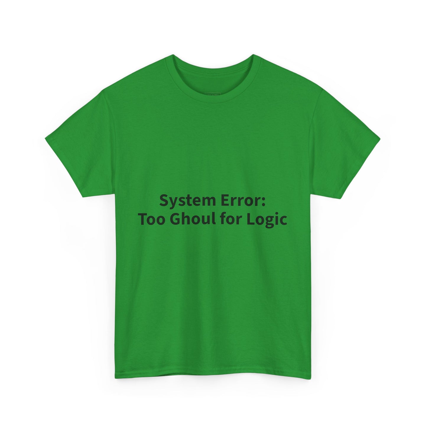 System Error Tee - Unisex Heavy Cotton Shirt, Perfect for Halloween, Geeky Fun