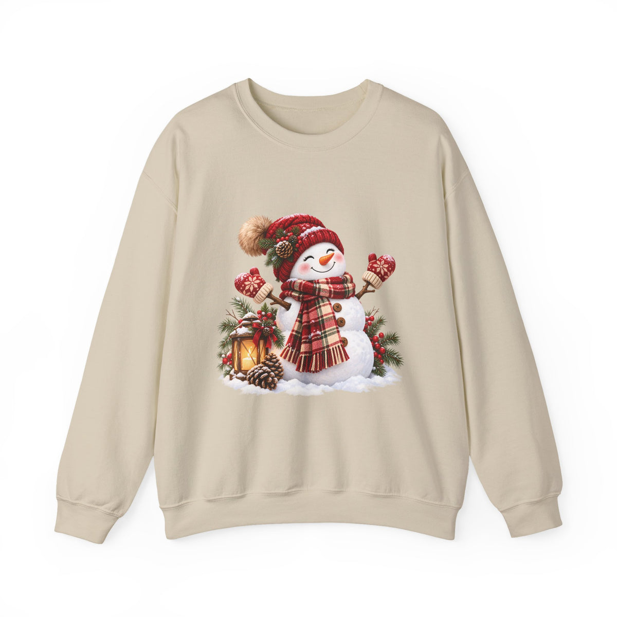 Snowman Holiday Sweatshirt - Cozy Christmas Unisex Sweatshirt