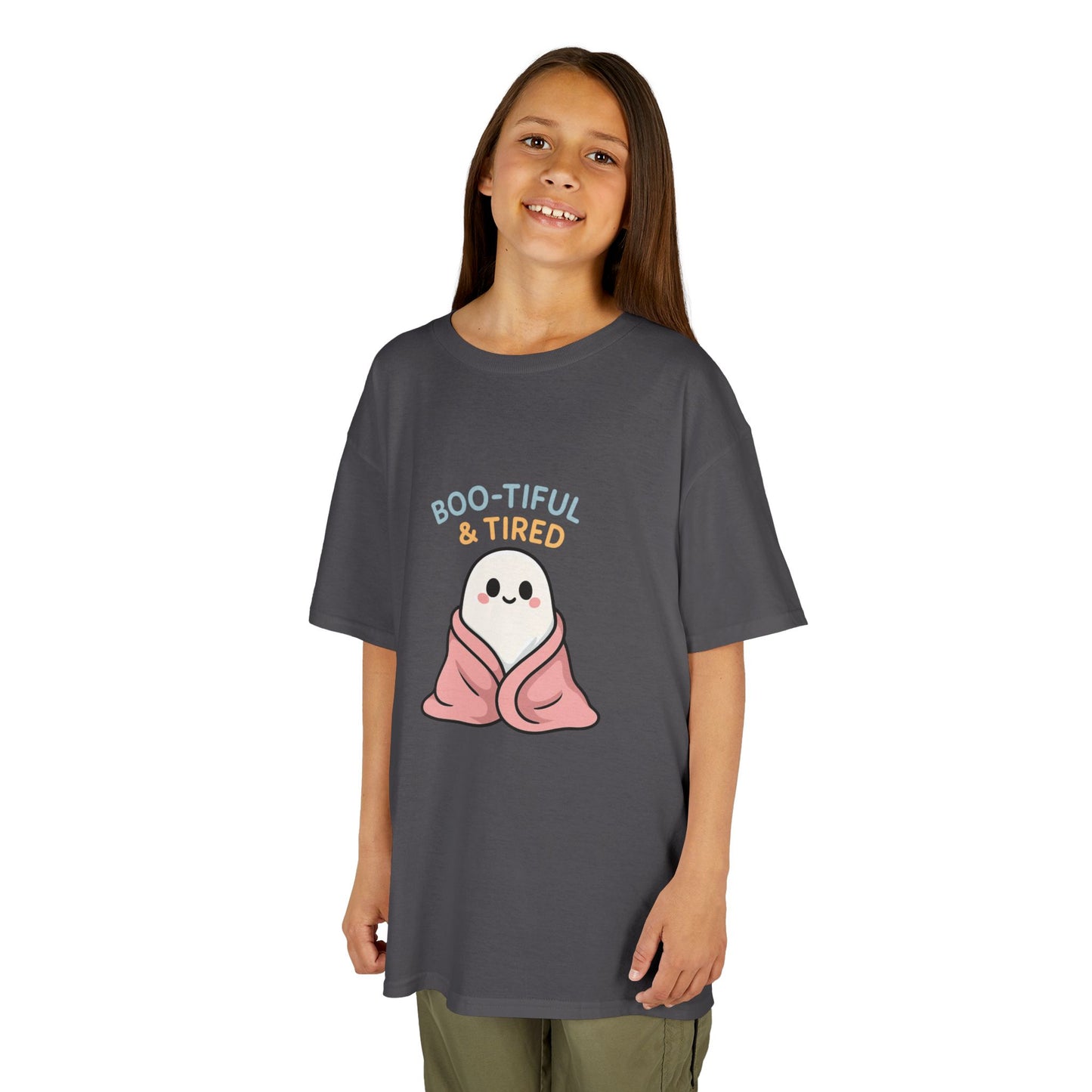 Boo-Tiful & Tired Kids T-Shirt, Halloween Style