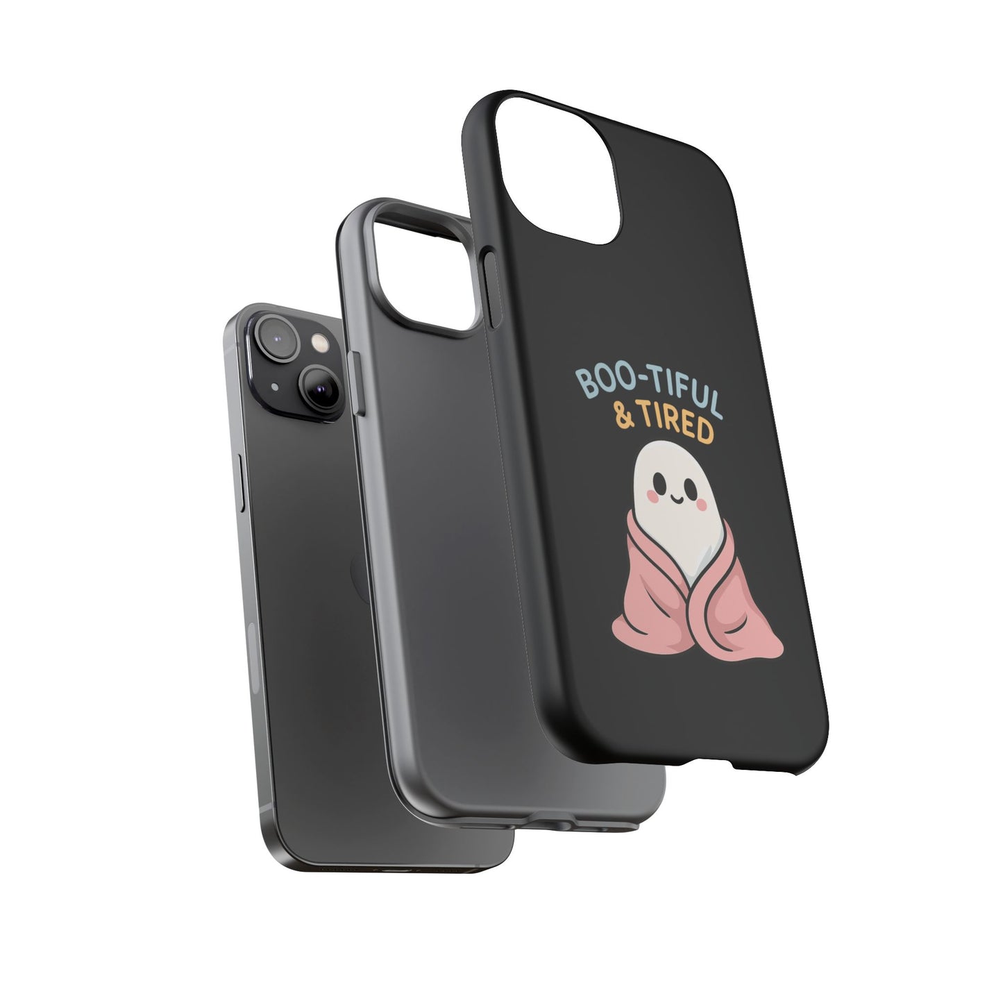 Boo-tiful & Tired Phone Case, Halloween-Themed Design