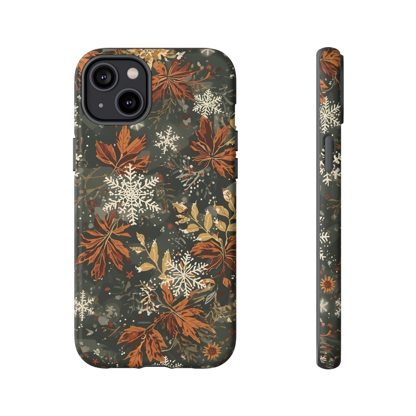 Christmas Phone Case, Autumn Floral Phone Case for Iphone 17, 16, 15, 14, 13, 12, 11 & Samsung