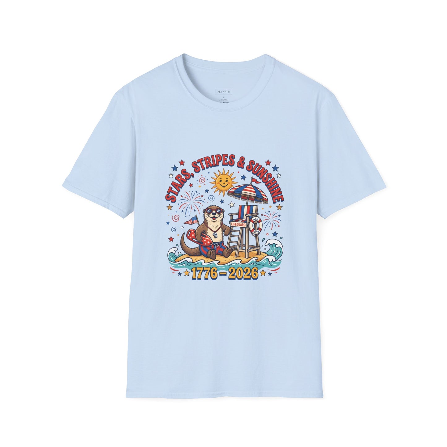 Stars, Stripes & Sunshine T-Shirt — Patriotic 1776–2026 Summer Tee, 4th of July Shirt