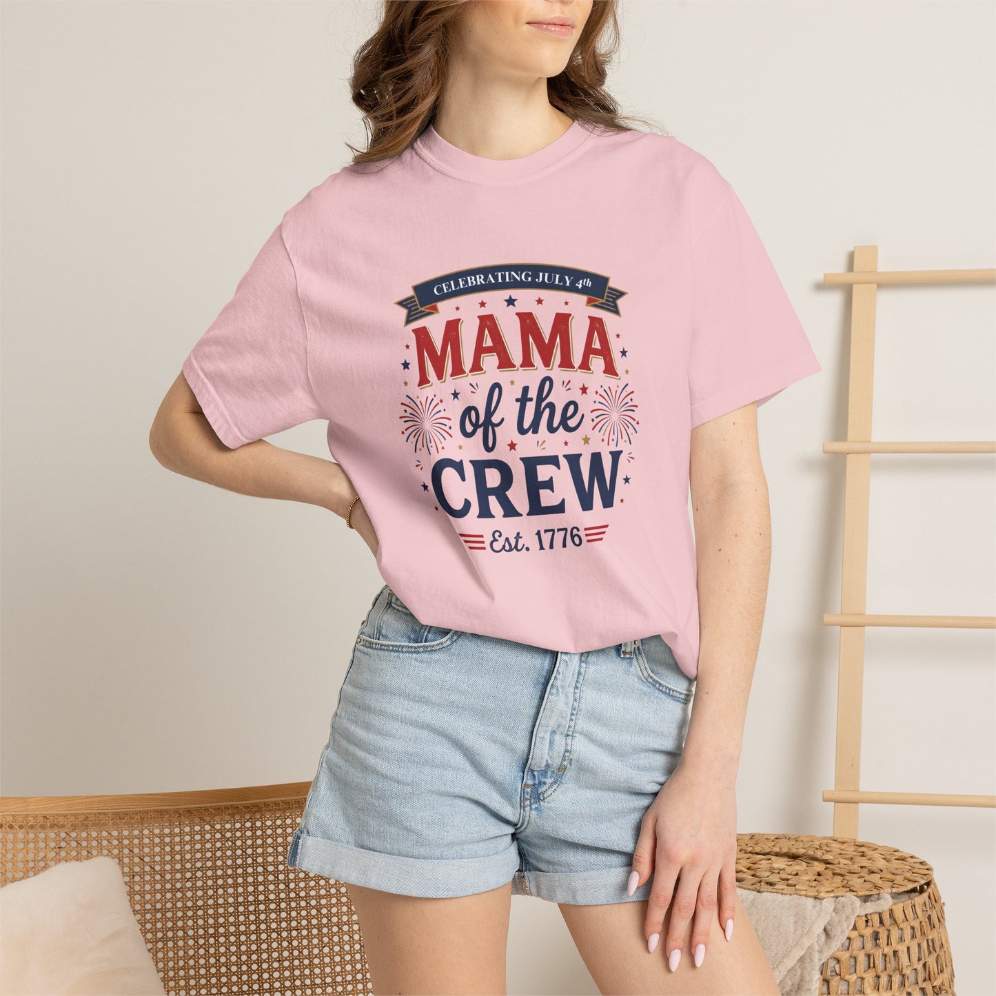 Mama of the Crew T-Shirt — Patriotic 4th of July Tee, Independence Day Shirt