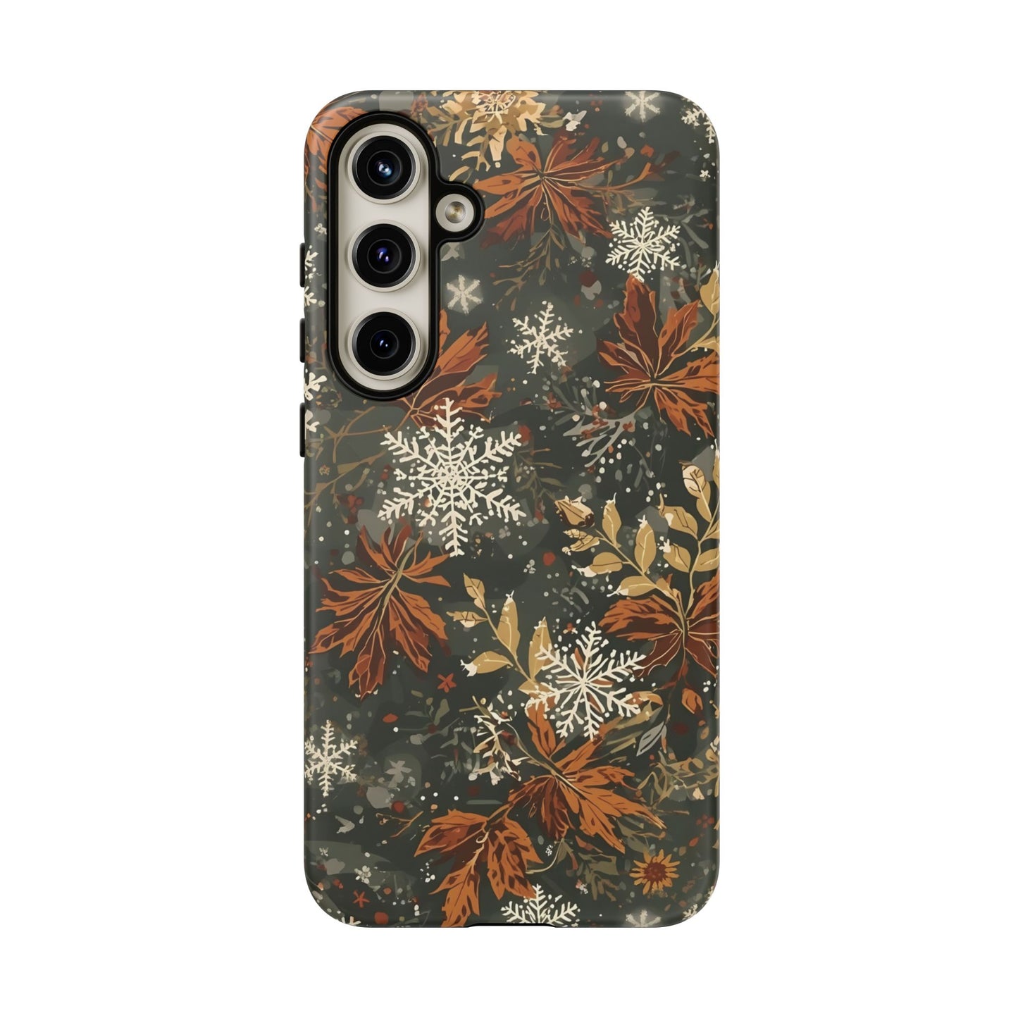 Christmas Phone Case, Autumn Floral Phone Case for Iphone 17, 16, 15, 14, 13, 12, 11 & Samsung