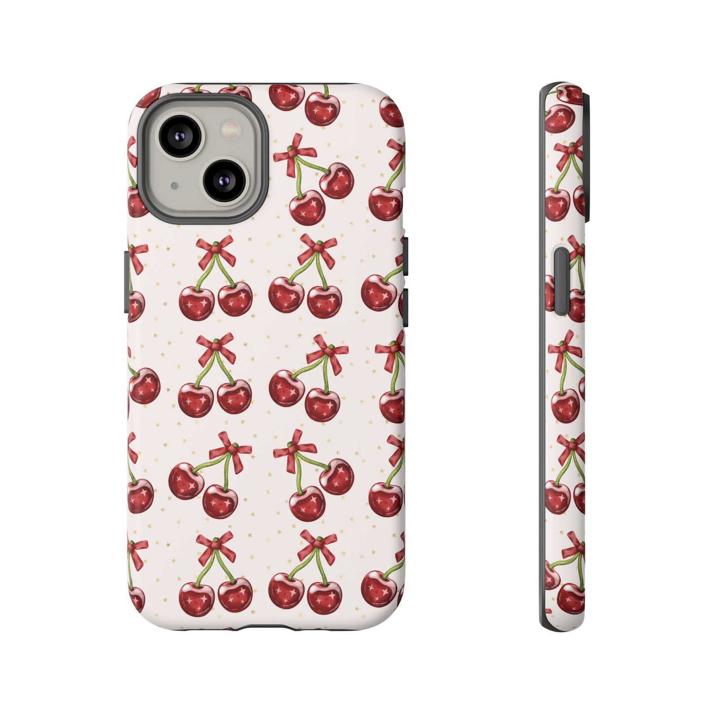 Cherry Pattern Phone Case — Cute Red Cherry Protective Phone Cover