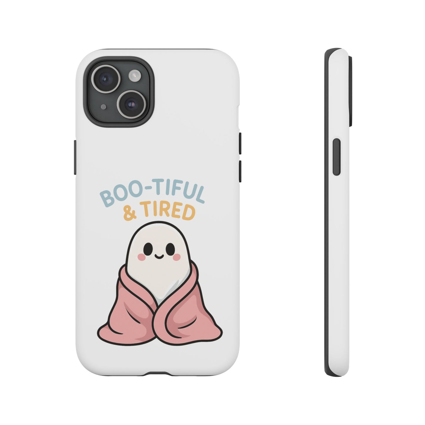Boo-tiful & Tired Phone Case, Halloween-Themed Design