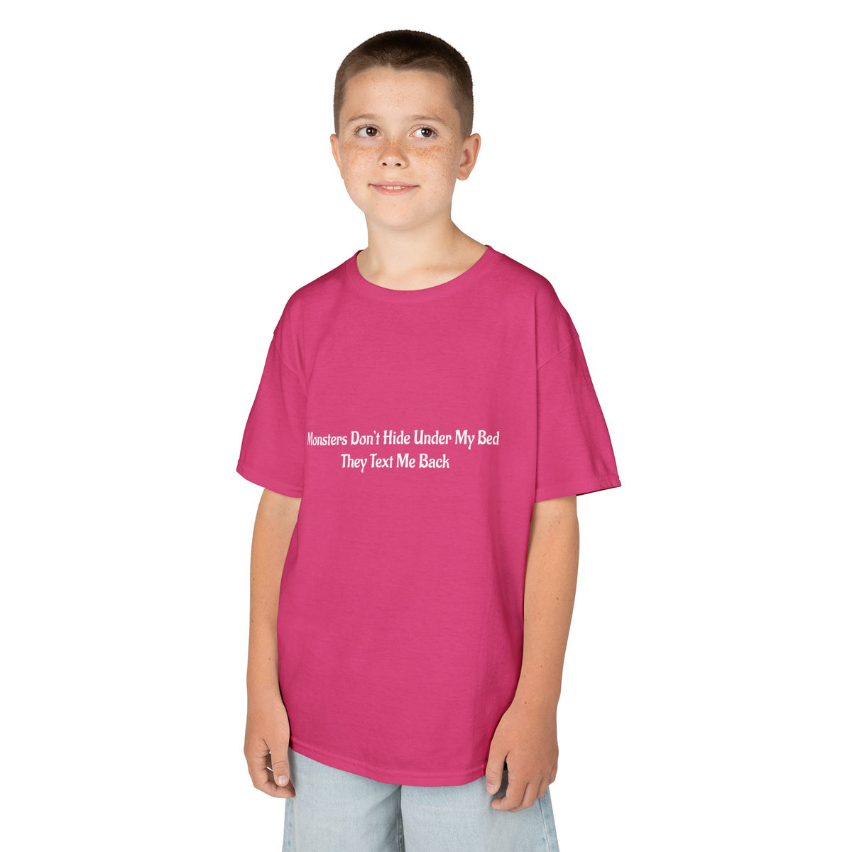 Funny Kids Monster Tee, Kids Heavy Cotton Shirt, Halloween T-Shirt