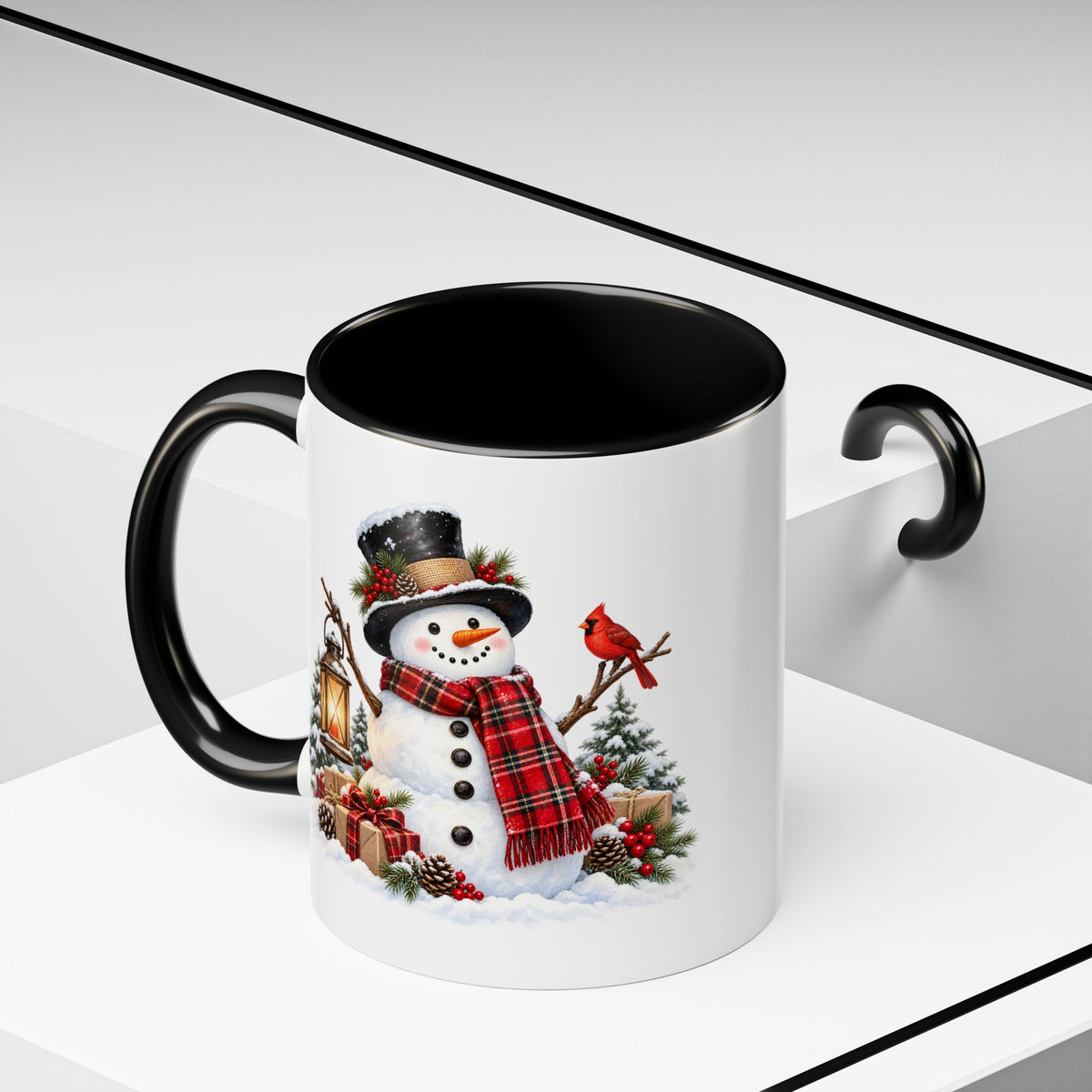Snowman Christmas Coffee Mug – Festive Holiday Accent Mug (11 oz)