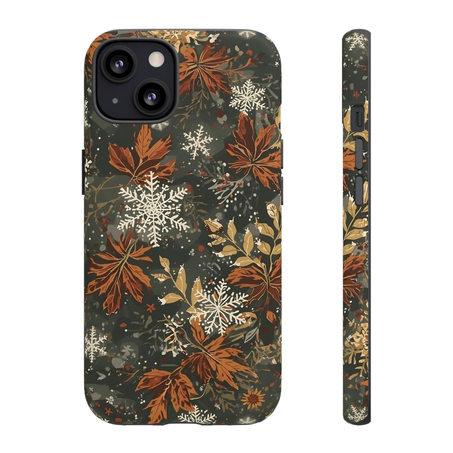 Christmas Phone Case, Autumn Floral Phone Case for Iphone 17, 16, 15, 14, 13, 12, 11 & Samsung