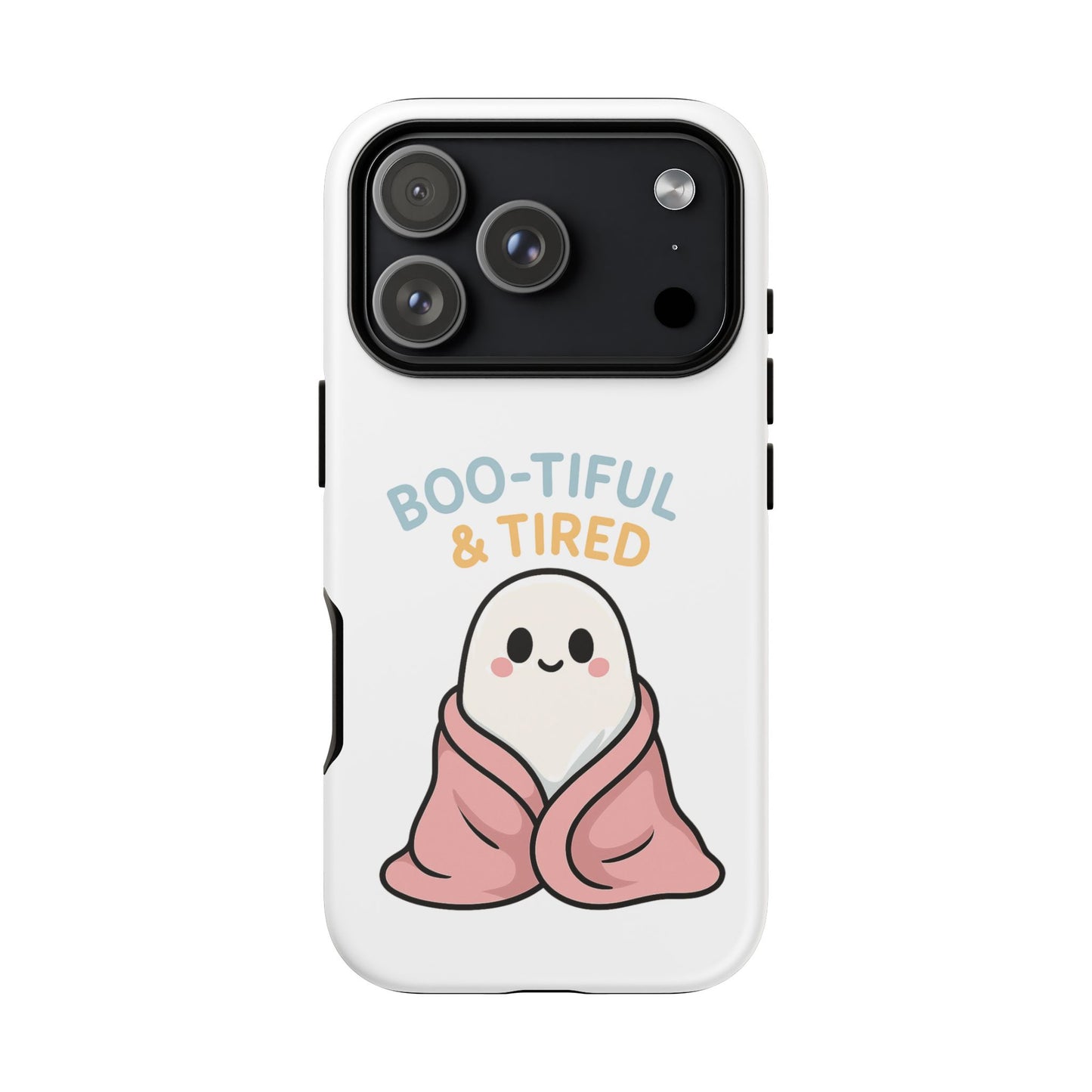 Boo-tiful & Tired Phone Case, Halloween-Themed Design