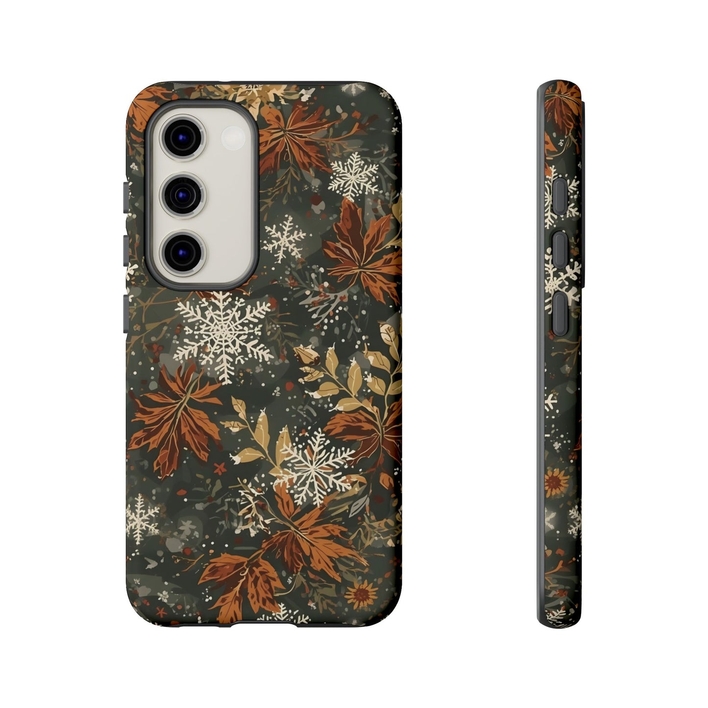 Christmas Phone Case, Autumn Floral Phone Case for Iphone 17, 16, 15, 14, 13, 12, 11 & Samsung