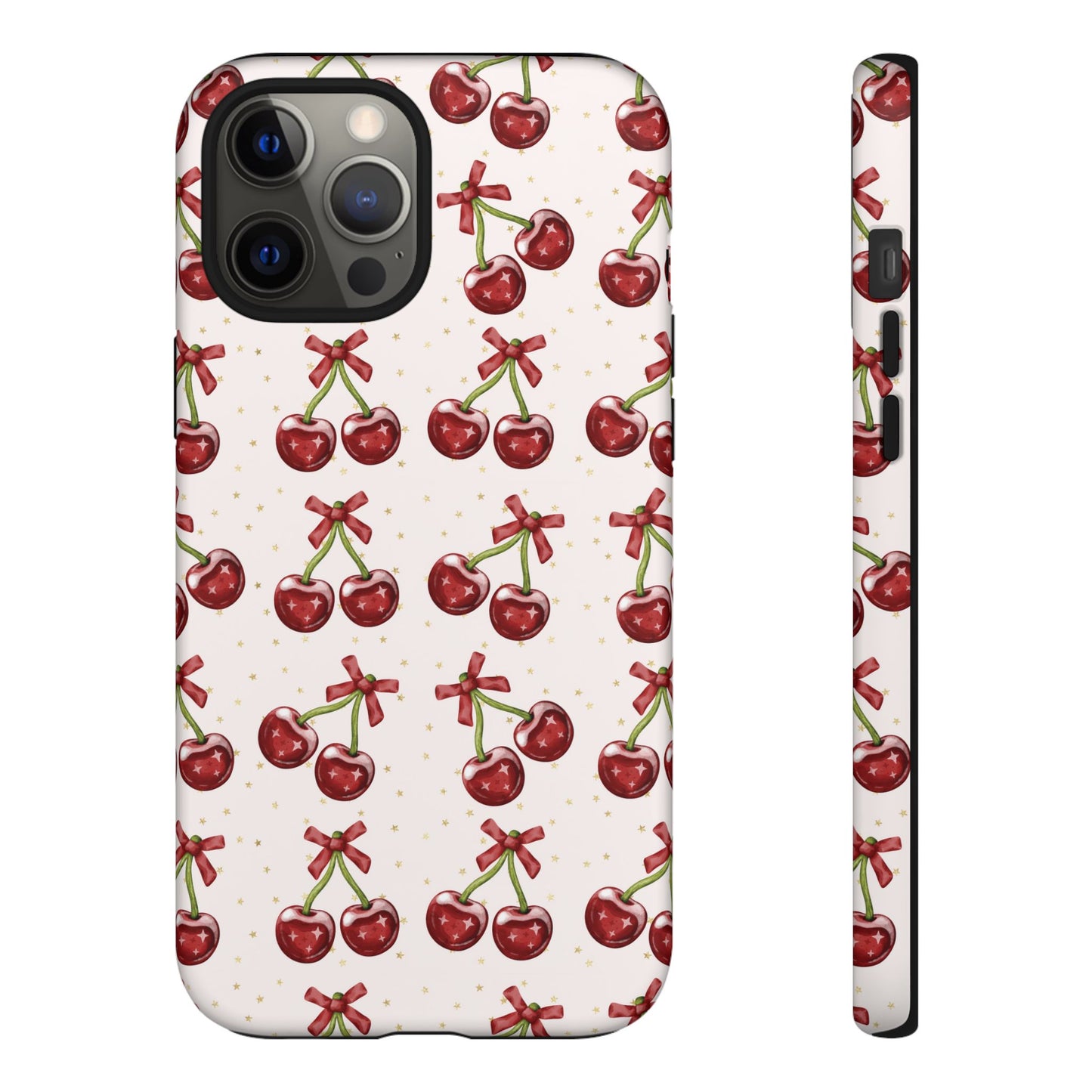 Cherry Pattern Phone Case — Cute Red Cherry Protective Phone Cover