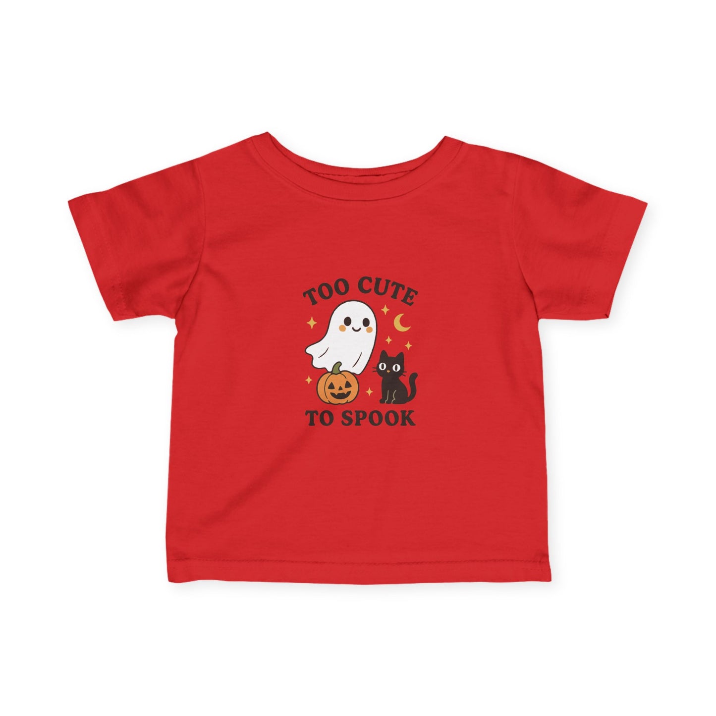 Infant Halloween Tee, Too Cute to Spook Tee, Baby Ghost T-Shirt