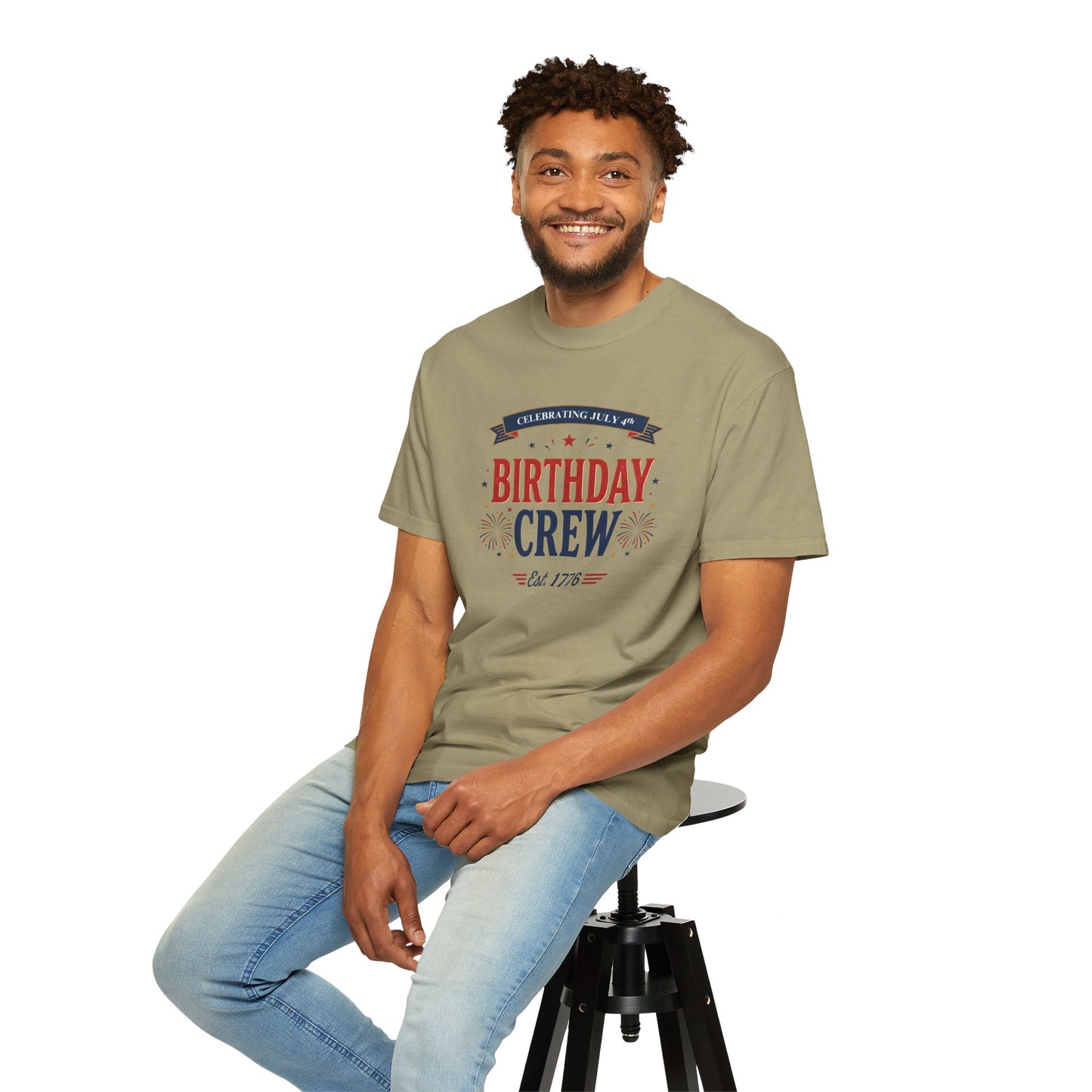 Birthday Crew T-Shirt — Patriotic Celebration Tee, 4th of July Shirt, Independence Day Gift