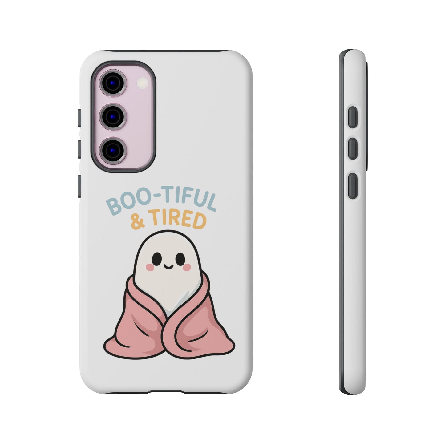 Boo-tiful & Tired Phone Case, Halloween-Themed Design