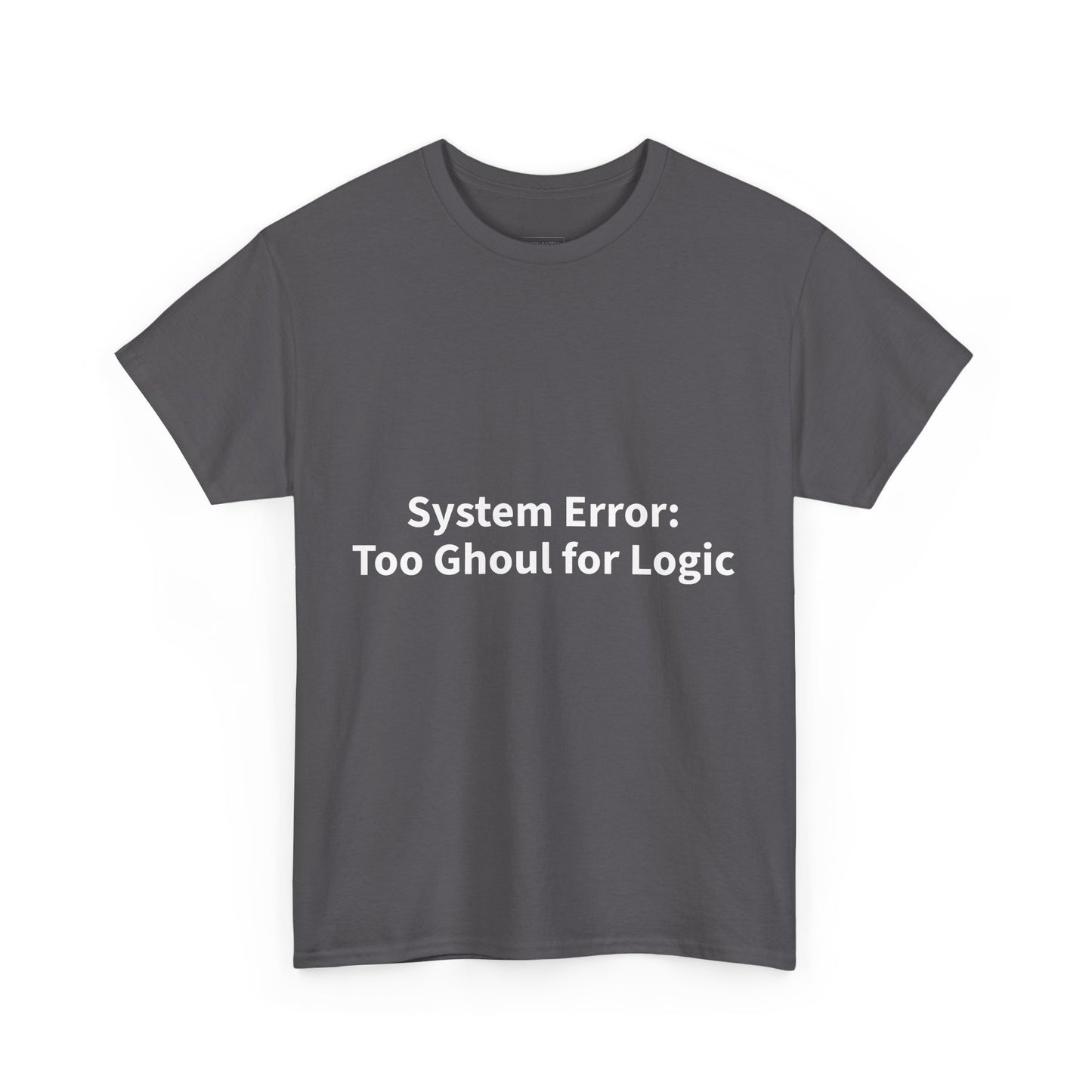 System Error Tee - Unisex Heavy Cotton Shirt, Perfect for Halloween, Geeky Fun