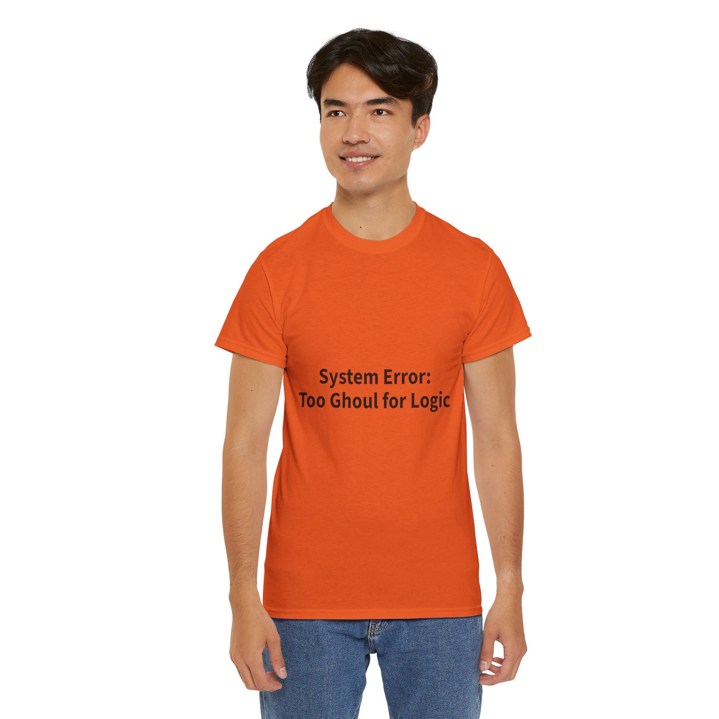 System Error Tee - Unisex Heavy Cotton Shirt, Perfect for Halloween, Geeky Fun