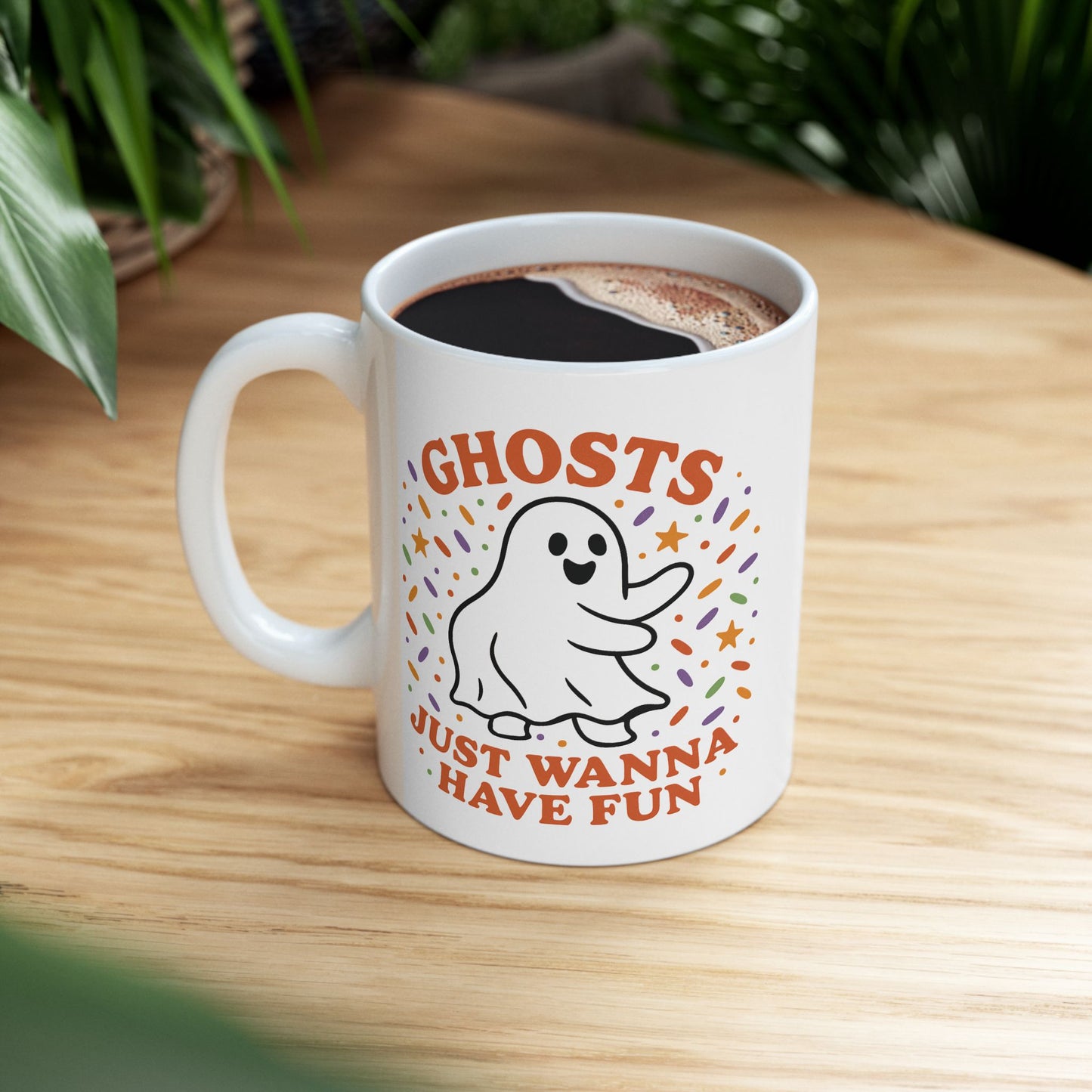 Whimsical Ghost Mug - Perfect for Halloween Fun, Spooky Season Gift