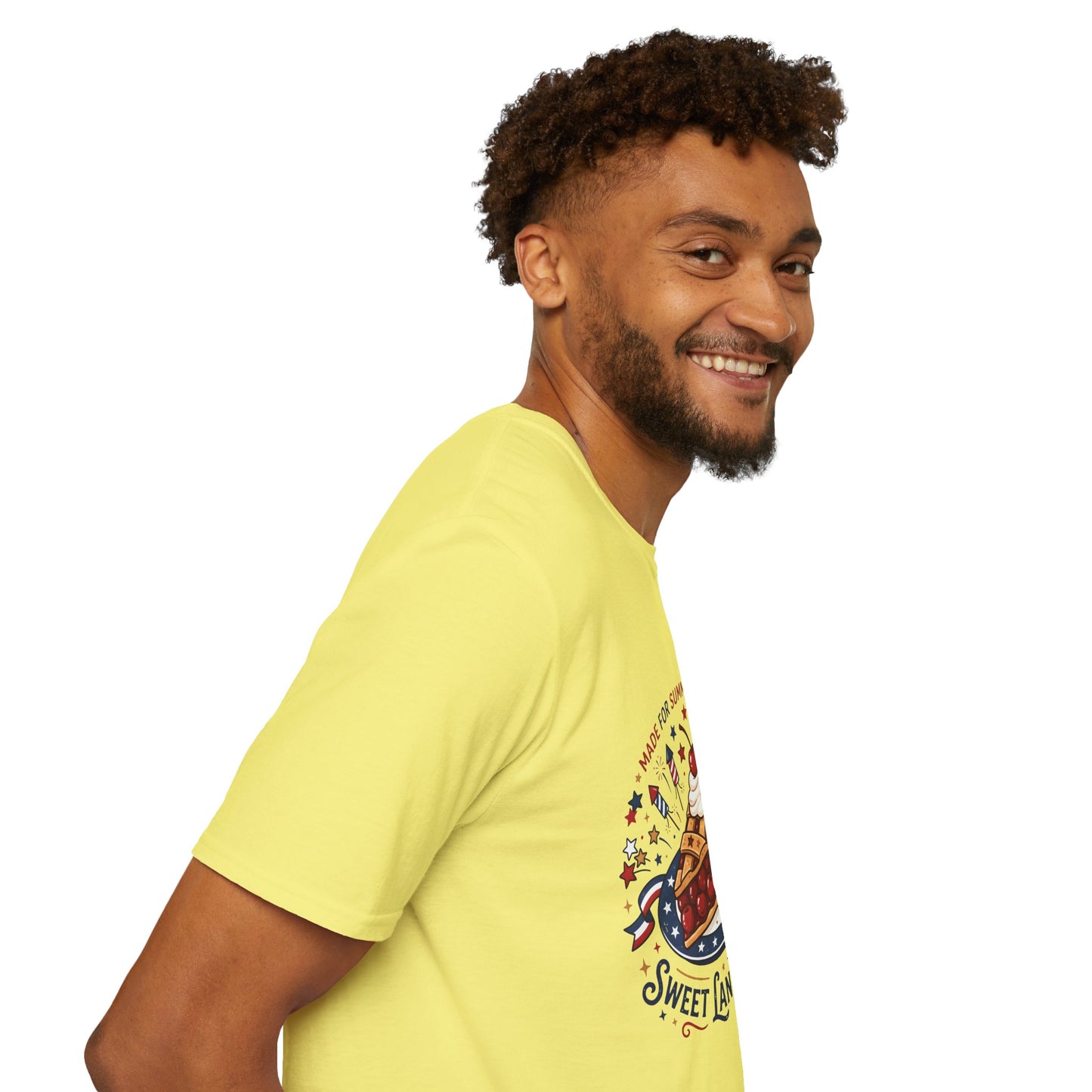 Sweet Land of Liberty Pie T-Shirt — Patriotic 4th of July Dessert Graphic Tee