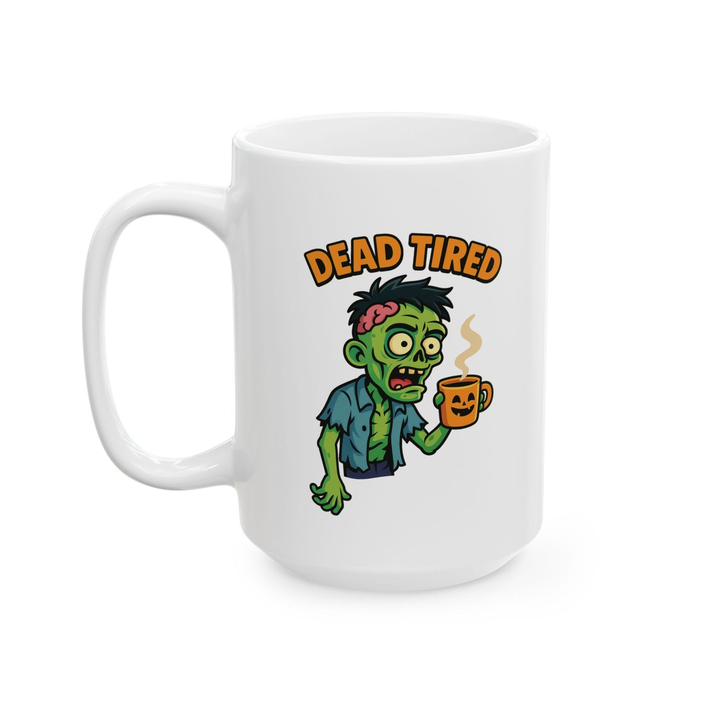 Funny Ceramic Mug, Zombie-Themed Halloween Decor