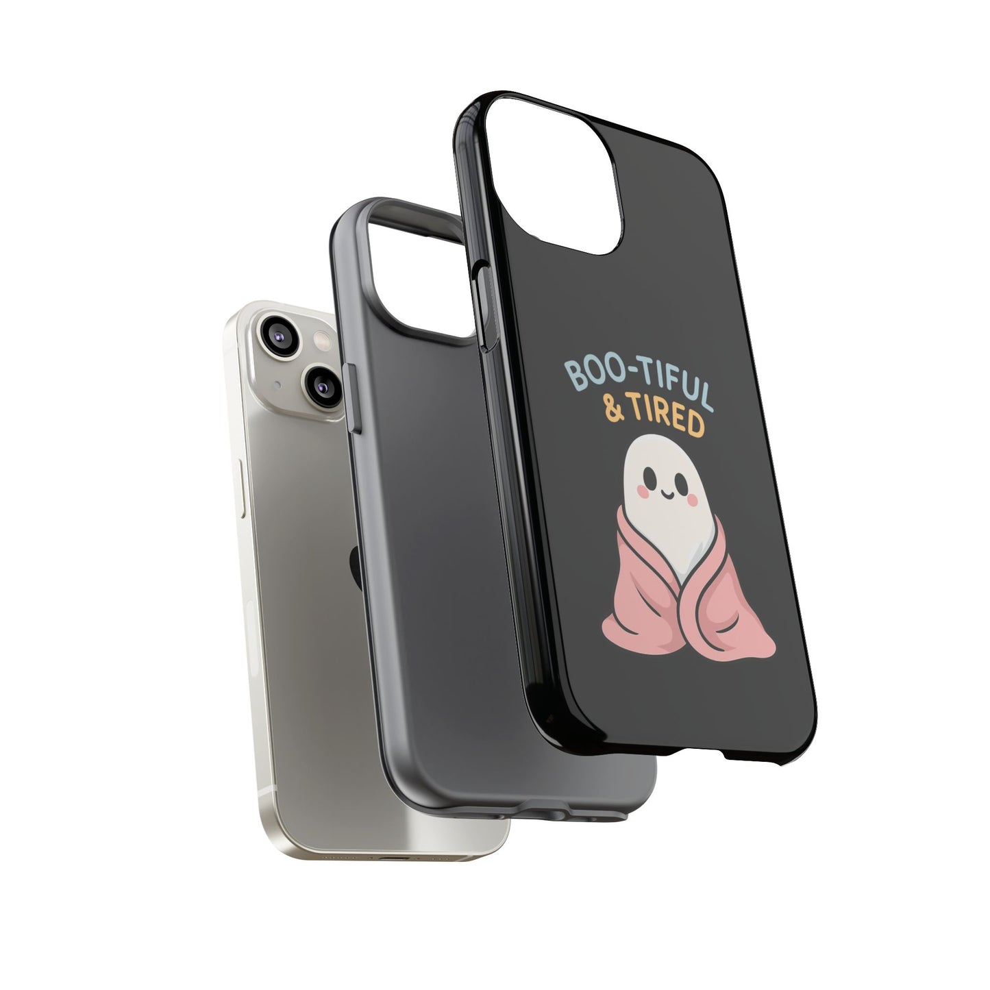 Boo-tiful & Tired Phone Case, Halloween-Themed Design