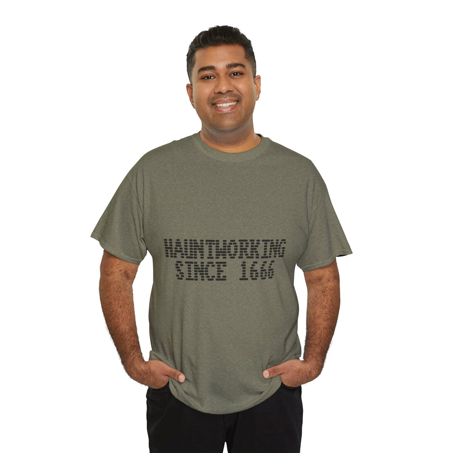Hauntworking Since 1666-Cotton Tee, Halloween-Themed Tshirt