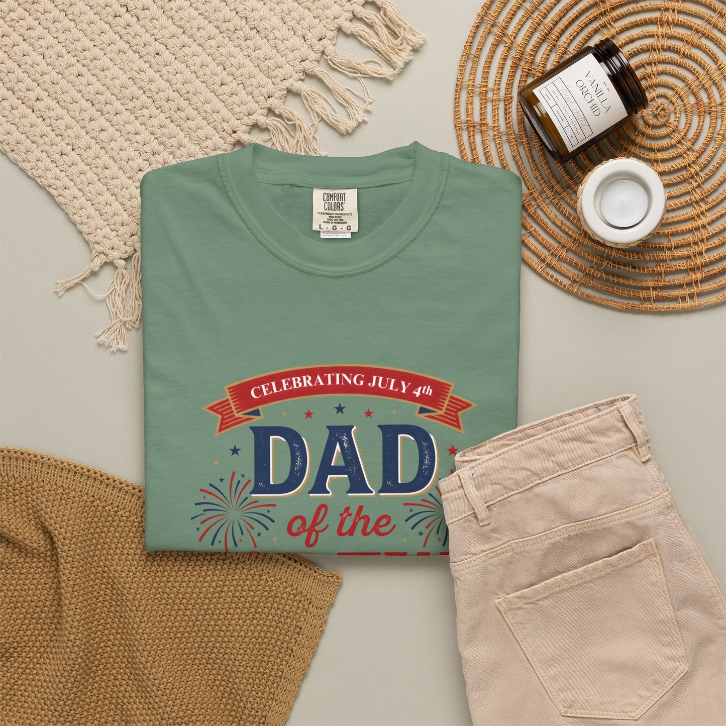 Dad of the Crew T-Shirt — Patriotic 4th of July Tee, Independence Day Shirt