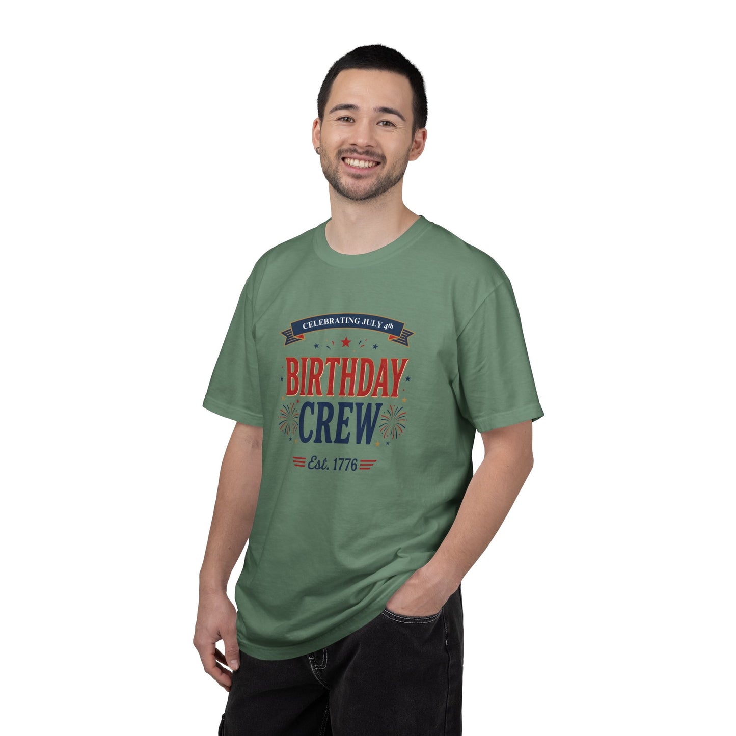 Birthday Crew T-Shirt — Patriotic Celebration Tee, 4th of July Shirt, Independence Day Gift