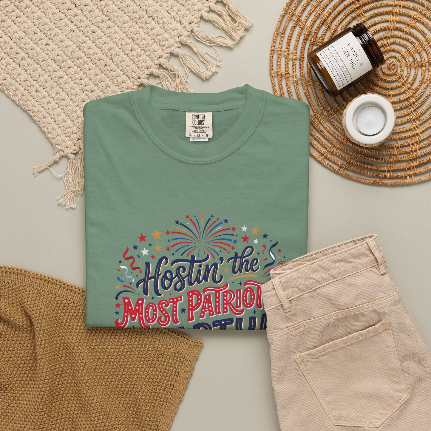 Patriotic 'Hostin' the Most Patriotic Party' T-Shirt, 4th of July Shirt, Independence Day Tee