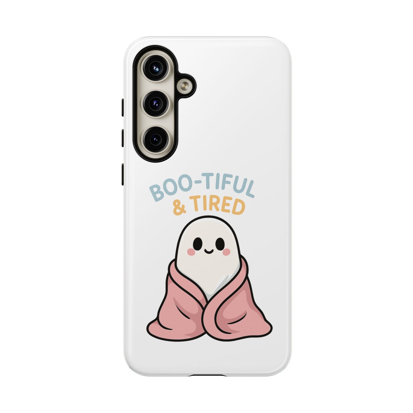 Boo-tiful & Tired Phone Case, Halloween-Themed Design