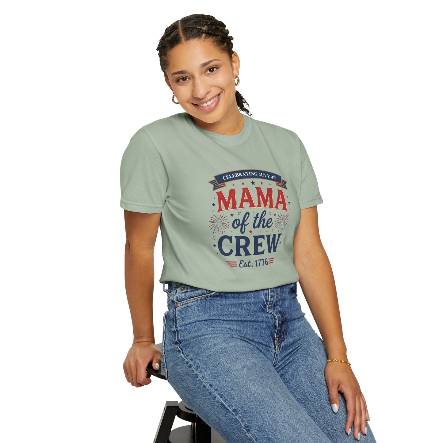 Mama of the Crew T-Shirt — Patriotic 4th of July Tee, Independence Day Shirt