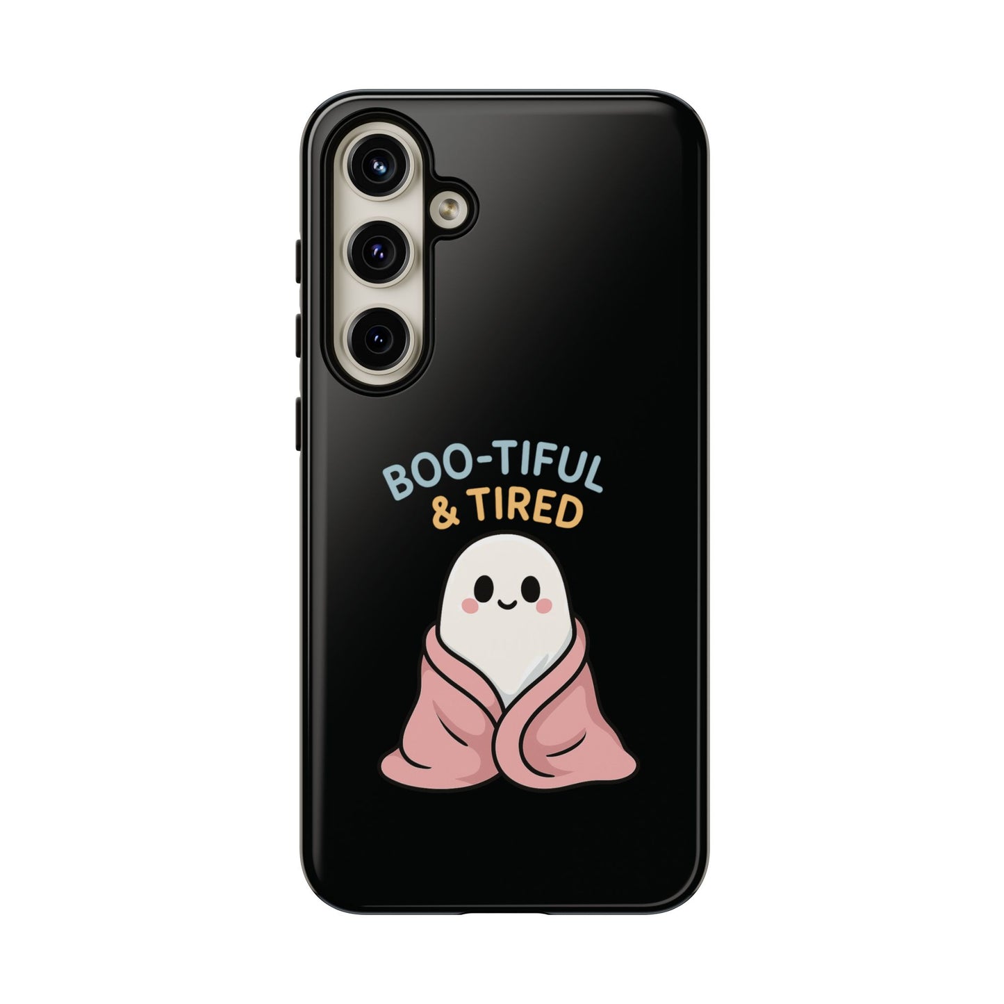 Boo-tiful & Tired Phone Case, Halloween-Themed Design