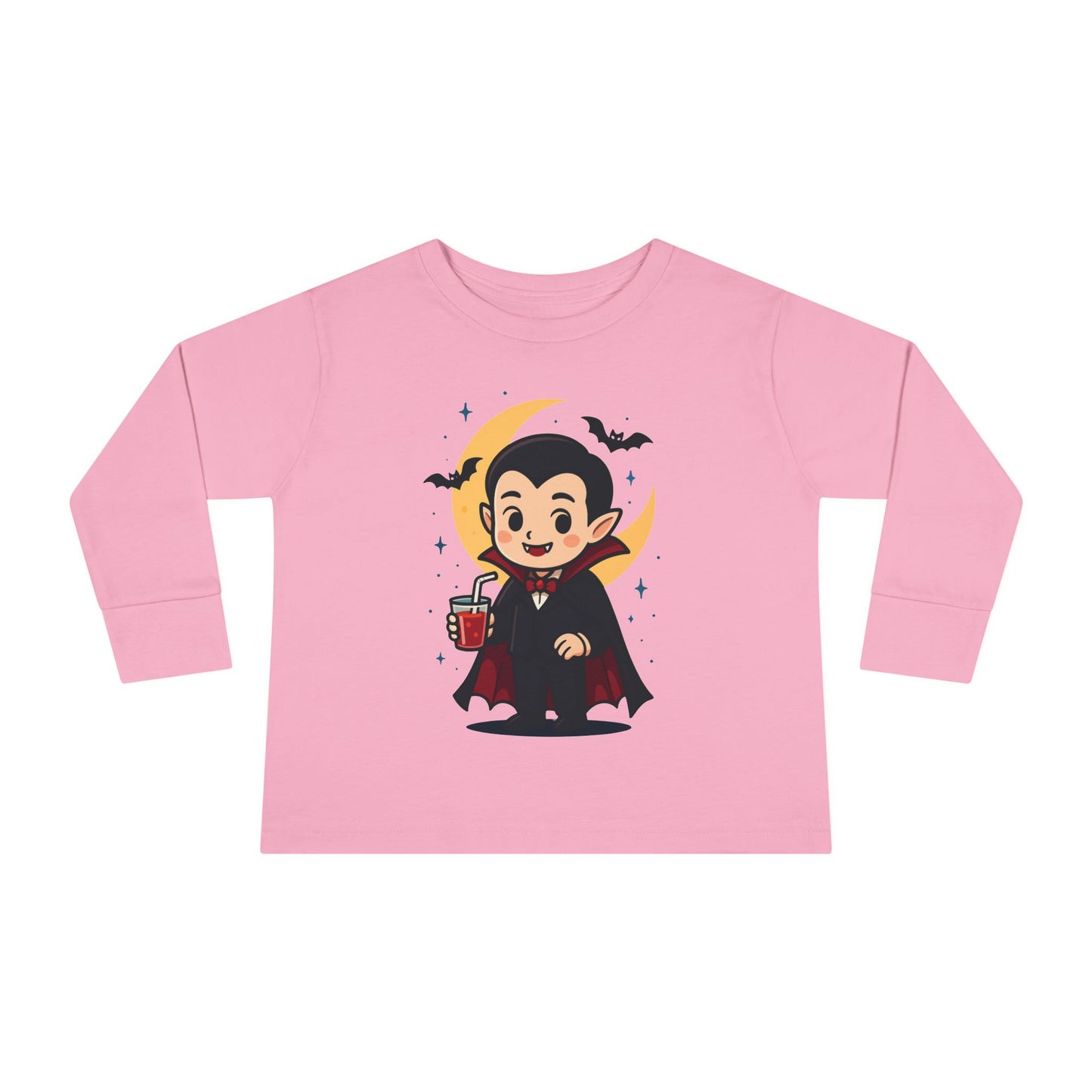 Toddler Halloween Tee, Cute Vampire Long Sleeve Shirt, Spooky Kids Apparel, Halloween Costume Top, Toddler Party Wear