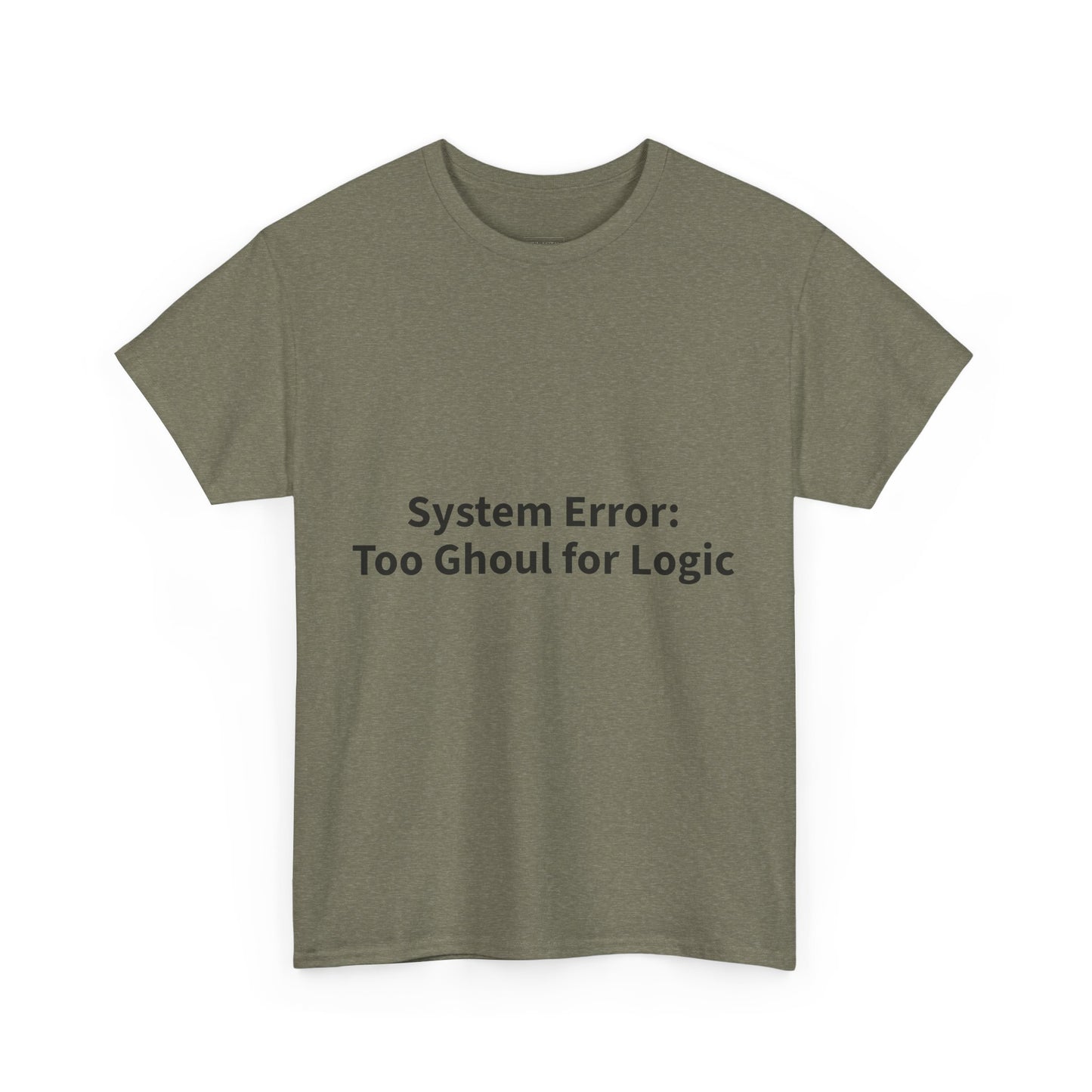 System Error Tee - Unisex Heavy Cotton Shirt, Perfect for Halloween, Geeky Fun