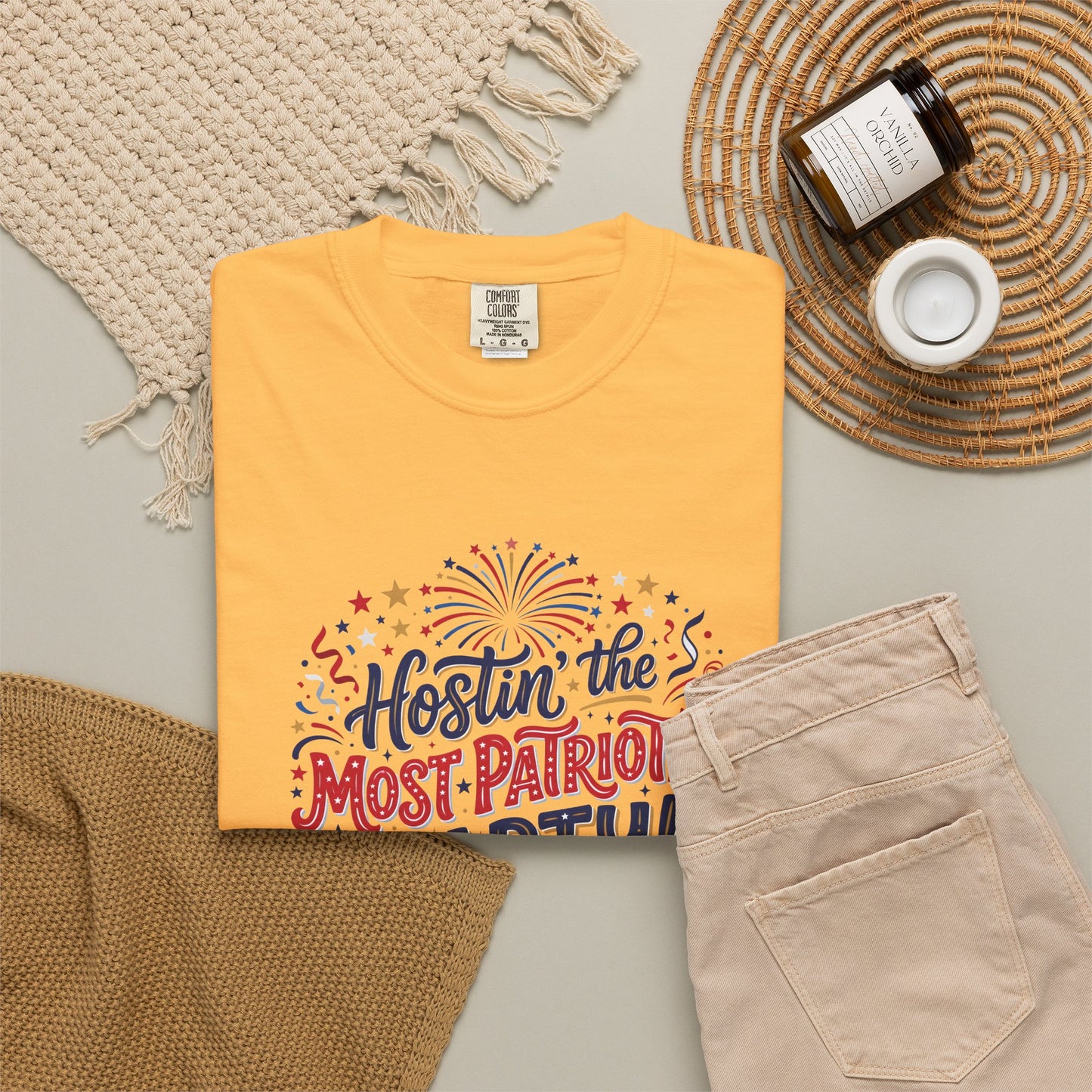 Patriotic 'Hostin' the Most Patriotic Party' T-Shirt, 4th of July Shirt, Independence Day Tee