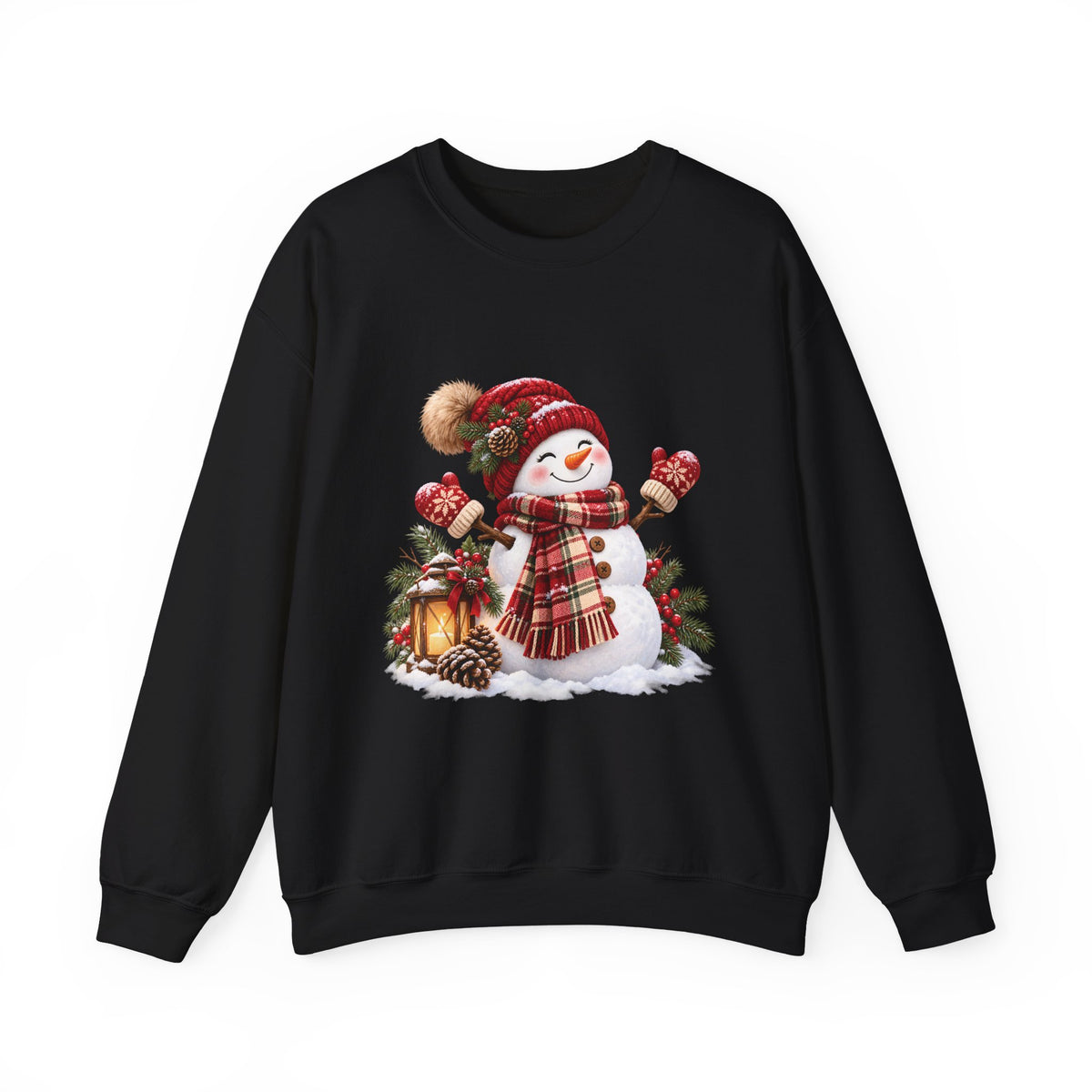 Snowman Holiday Sweatshirt - Cozy Christmas Unisex Sweatshirt