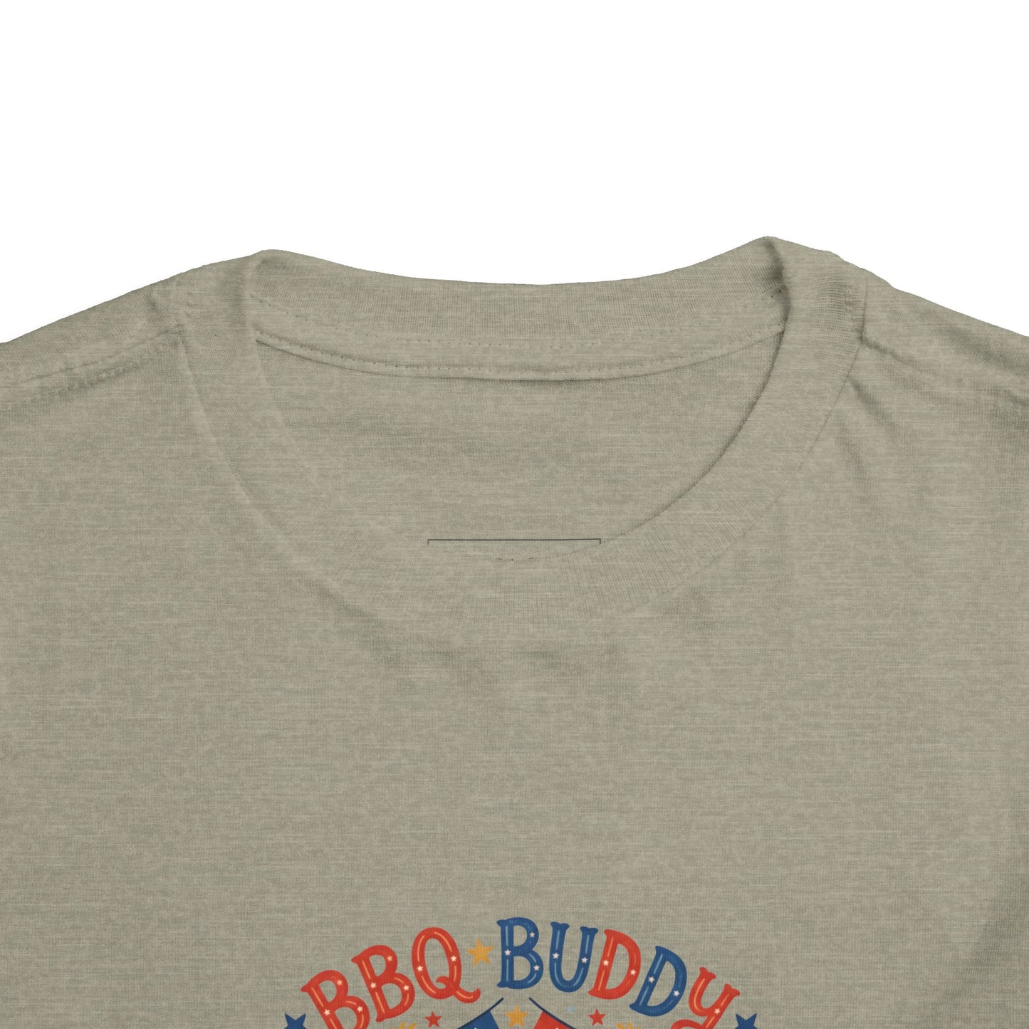 BBQ Buddy Toddler Tee - Celebrating 250 Years Patriotic Shirt for Kids, 4th of July Tee