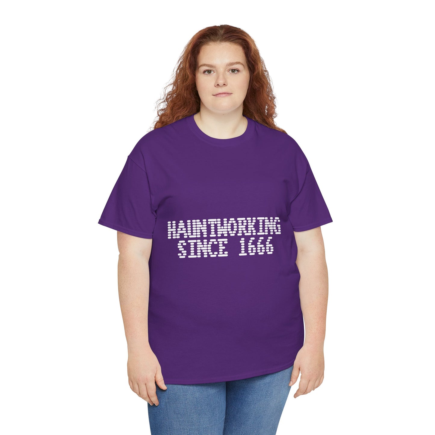 Hauntworking Since 1666-Cotton Tee, Halloween-Themed Tshirt