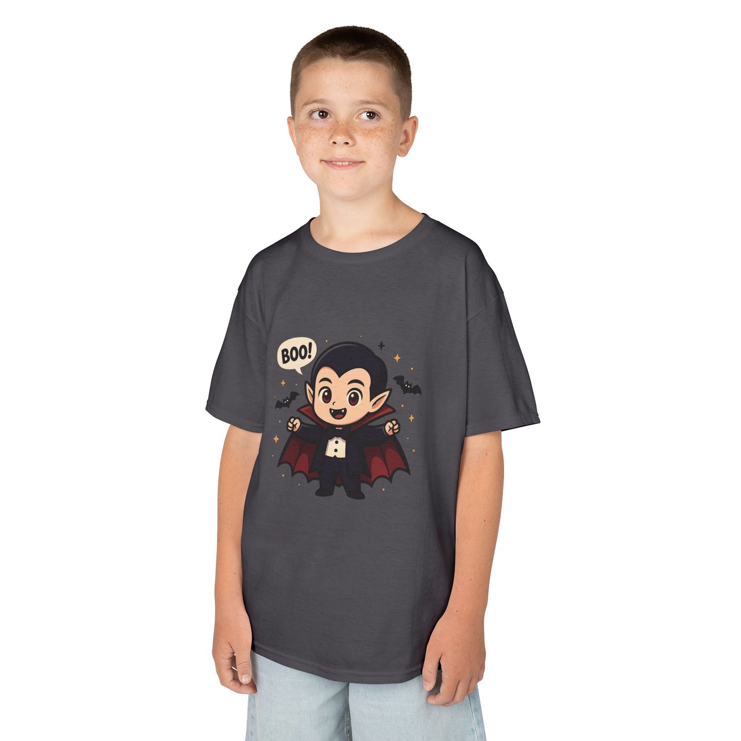 Cute Halloween Kids Tee, Spooky Costume Top, Kids Vampire Shirt, Halloween Party Apparel, Boo Design Tee