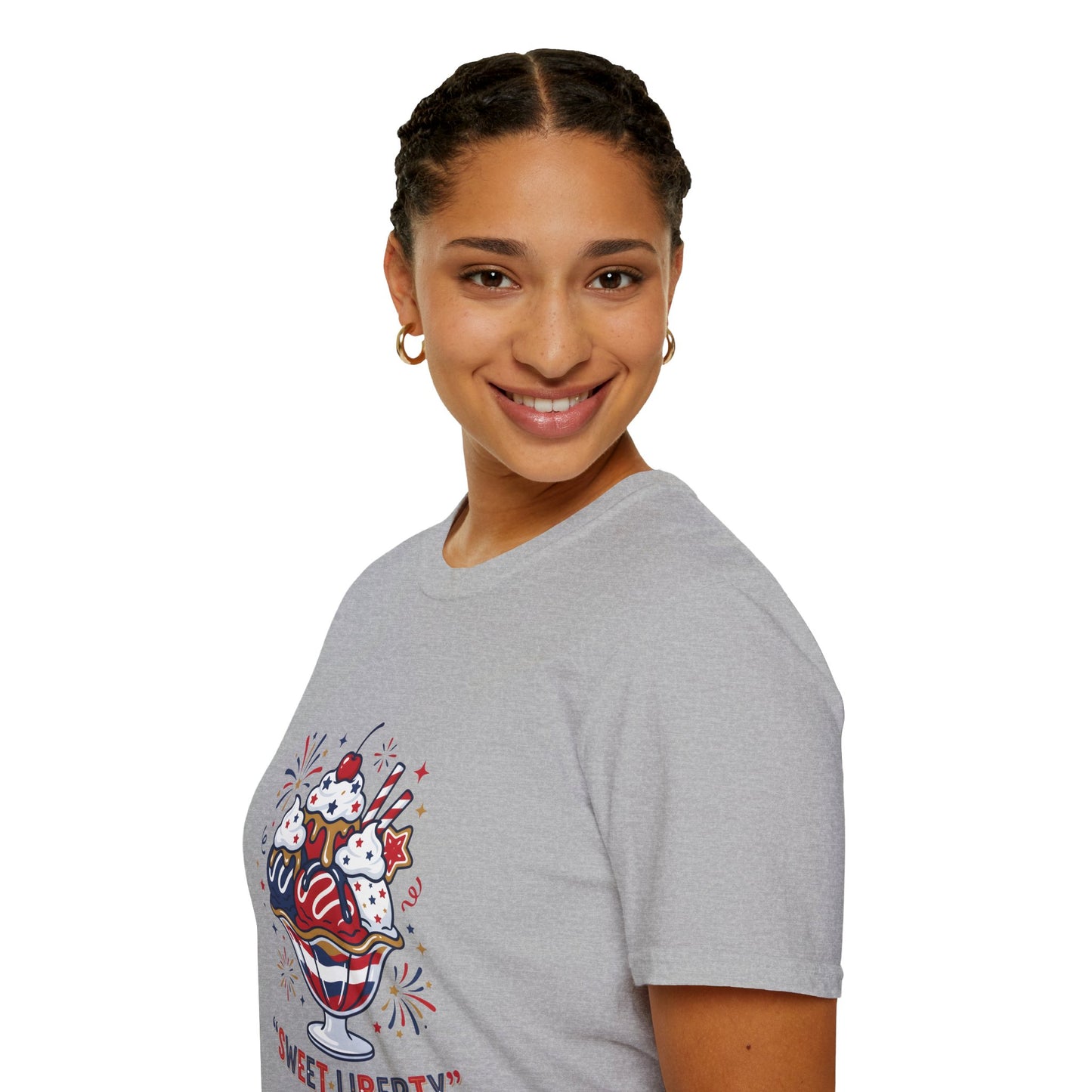 Sweet Liberty Ice Cream T-Shirt — Patriotic 4th of July Sundae Tee
