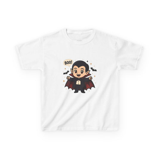 Cute Halloween Kids Tee, Spooky Costume Top, Kids Vampire Shirt, Halloween Party Apparel, Boo Design Tee