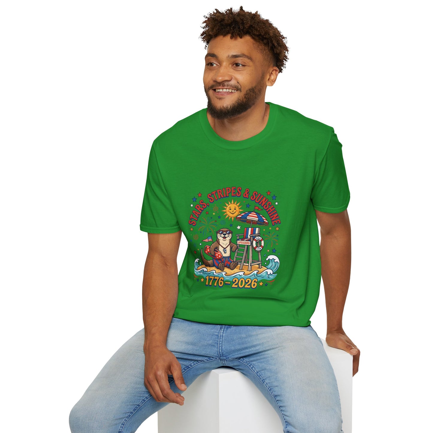 Stars, Stripes & Sunshine T-Shirt — Patriotic 1776–2026 Summer Tee, 4th of July Shirt
