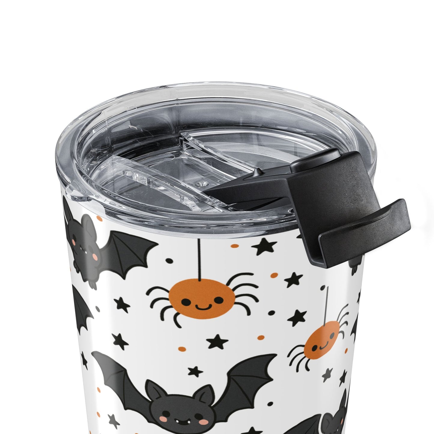 Halloween Tumbler | Cute Bat & Spider Design | Fall Decor, Party Cup