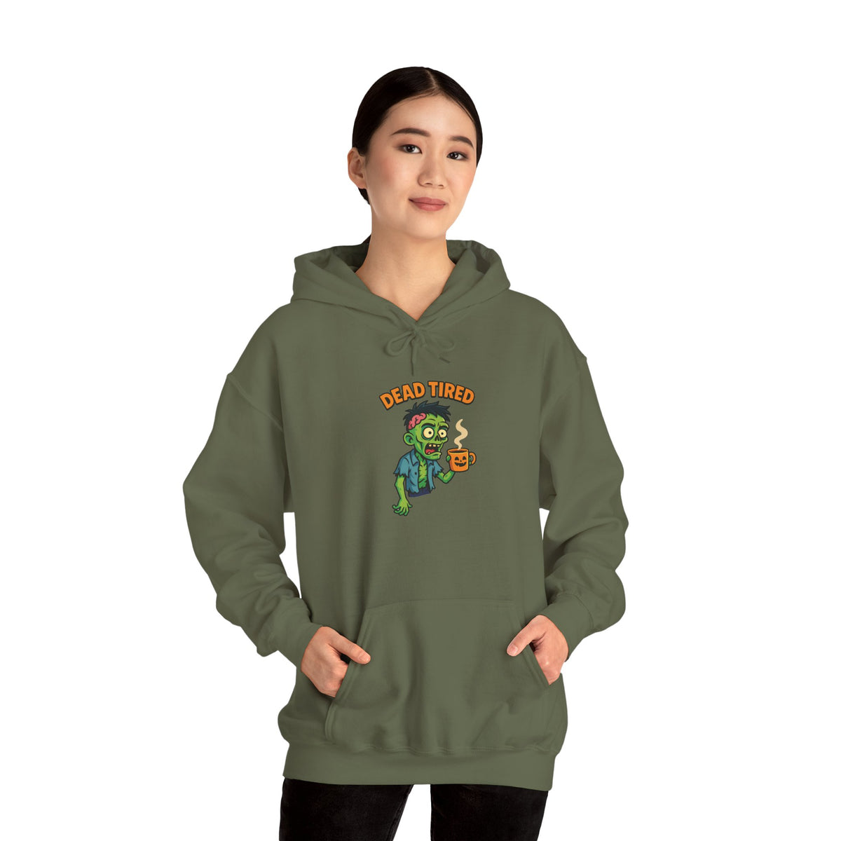 Zombie Themed Unisex Hoodie, Cozy Halloween Sweatshirt, Spooky Season Apparel