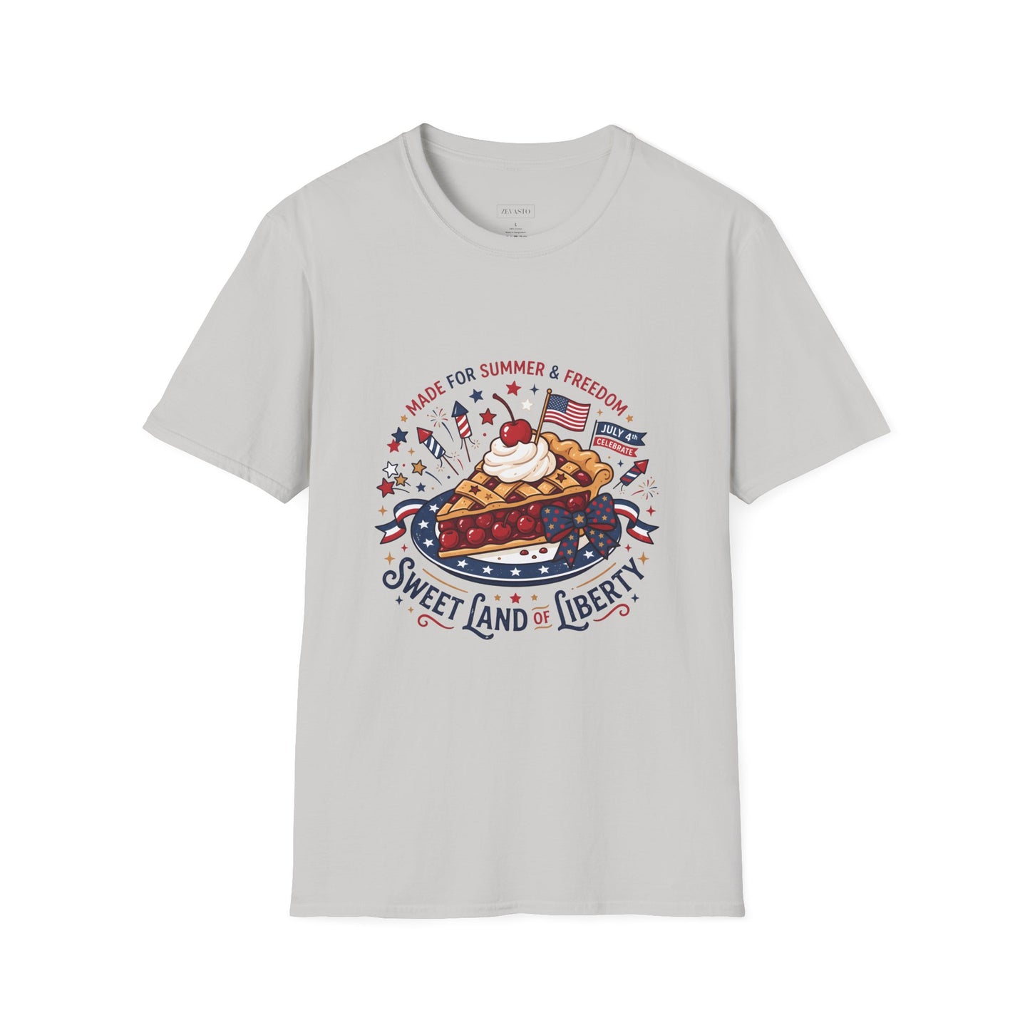 Sweet Land of Liberty Pie T-Shirt — Patriotic 4th of July Dessert Graphic Tee