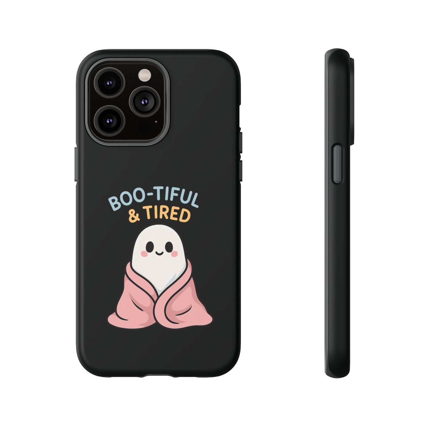 Boo-tiful & Tired Phone Case, Halloween-Themed Design
