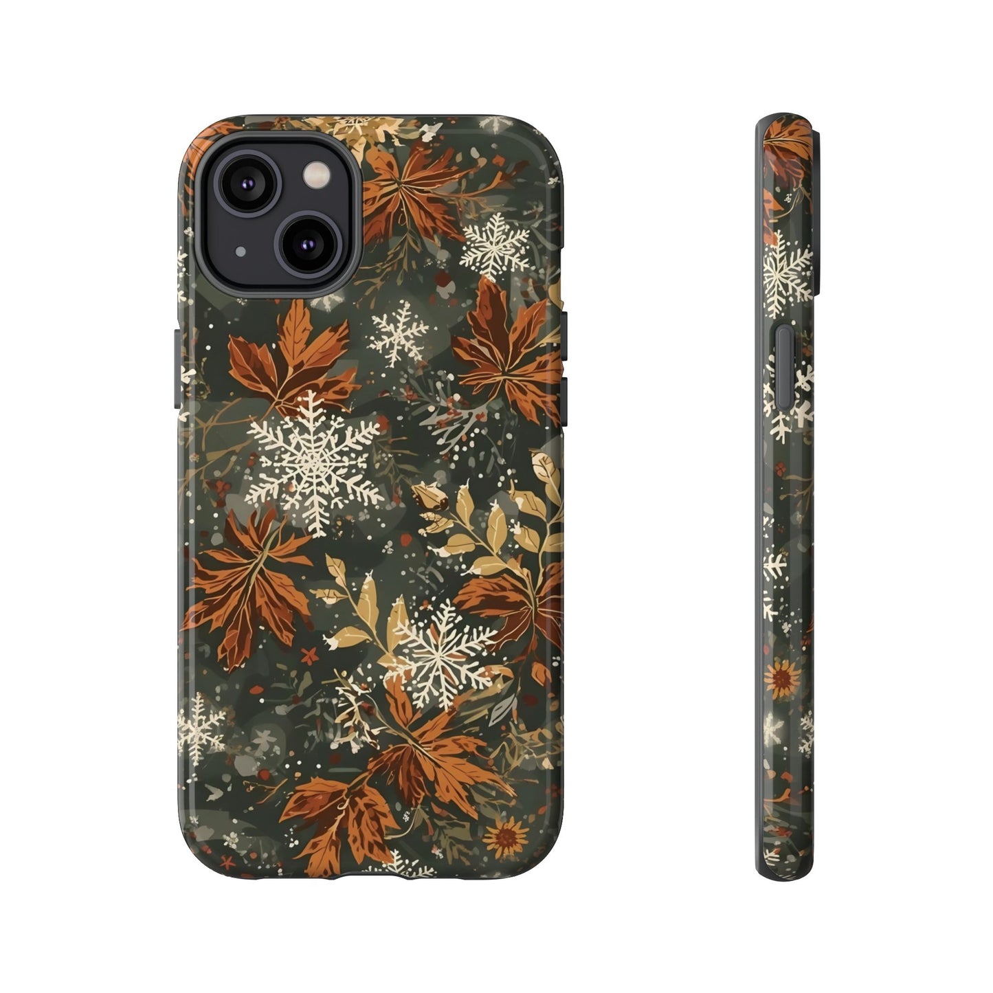 Christmas Phone Case, Autumn Floral Phone Case for Iphone 17, 16, 15, 14, 13, 12, 11 & Samsung