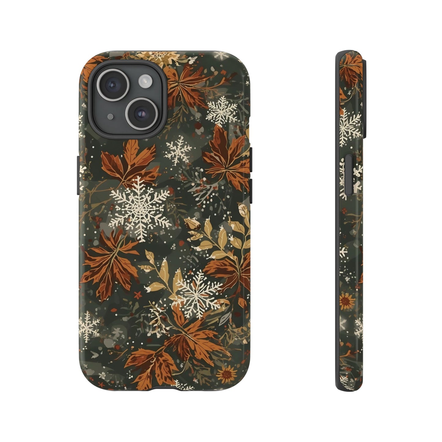 Christmas Phone Case, Autumn Floral Phone Case for Iphone 17, 16, 15, 14, 13, 12, 11 & Samsung