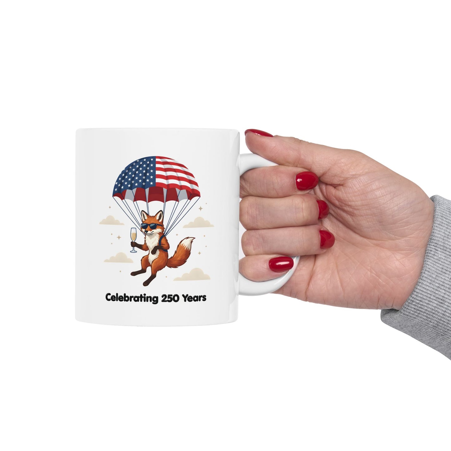 Patriotic Fox Coffee Mug